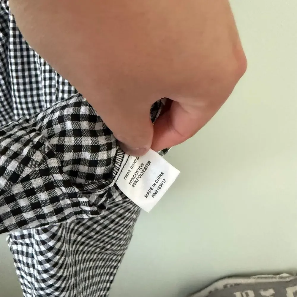 Princess Polly | Black/White Gingham Wescott Gingham Bow Tie Neck Romper Gameday
